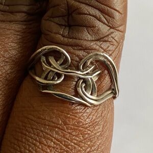 Vintage Artisan Sterling Silver Ring Size 8.5
